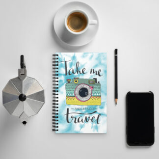 Take Me and Let's Go Travel - Spiral Notebook