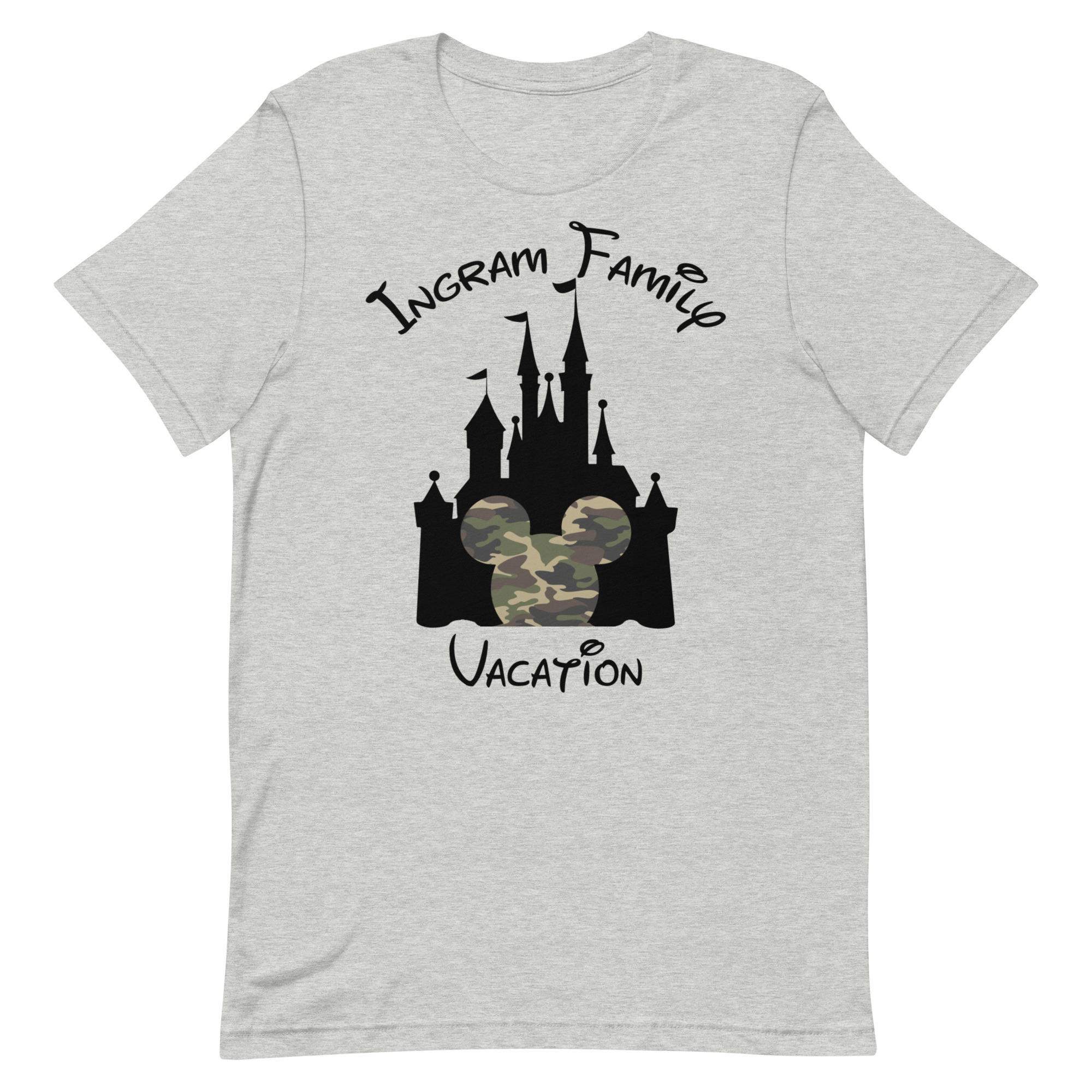 Ingram Family Disney Castle with Camo Mickey