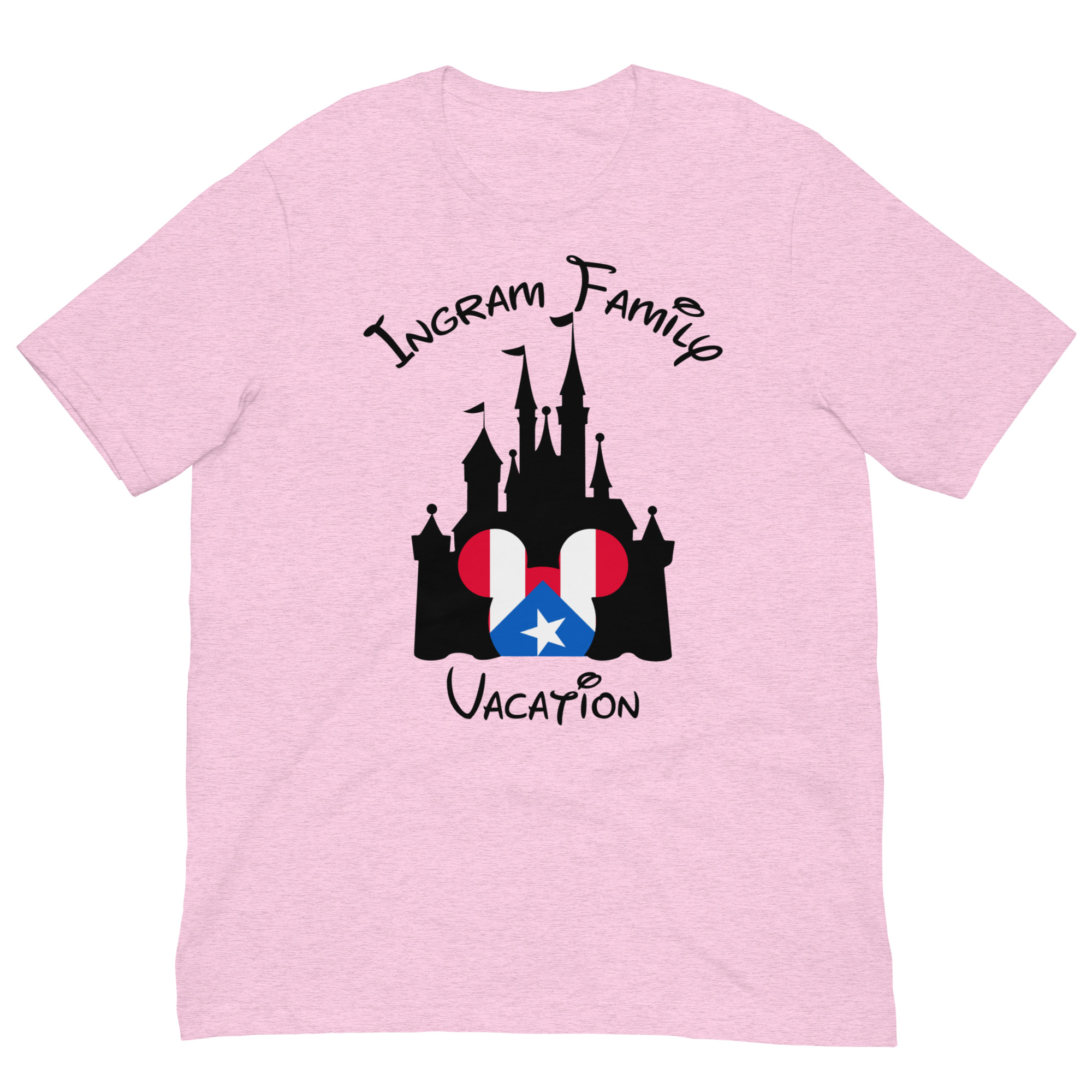 Ingram Family Disney Castle with Puerto Rico Mickey