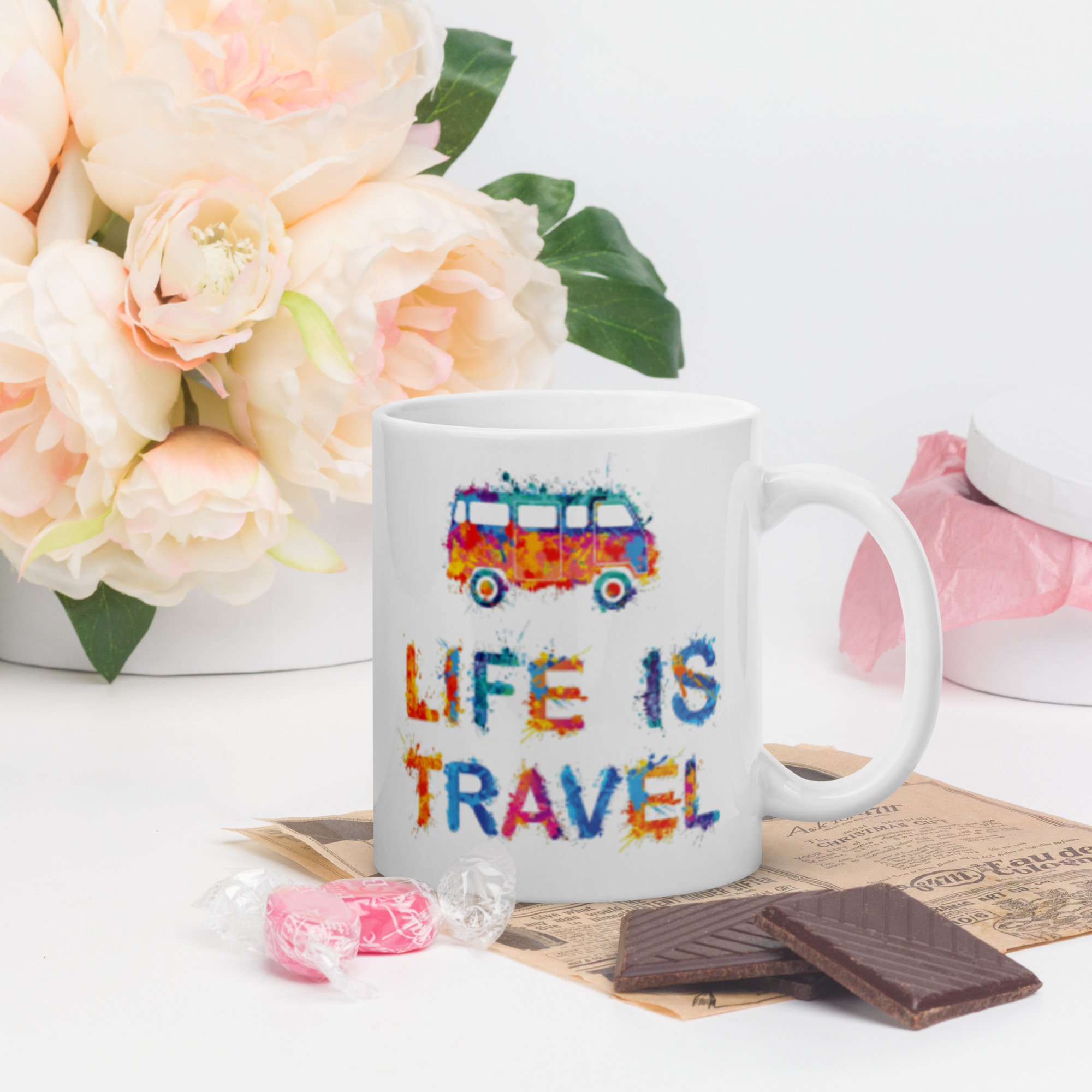 Life is Travel Ceramic Mug