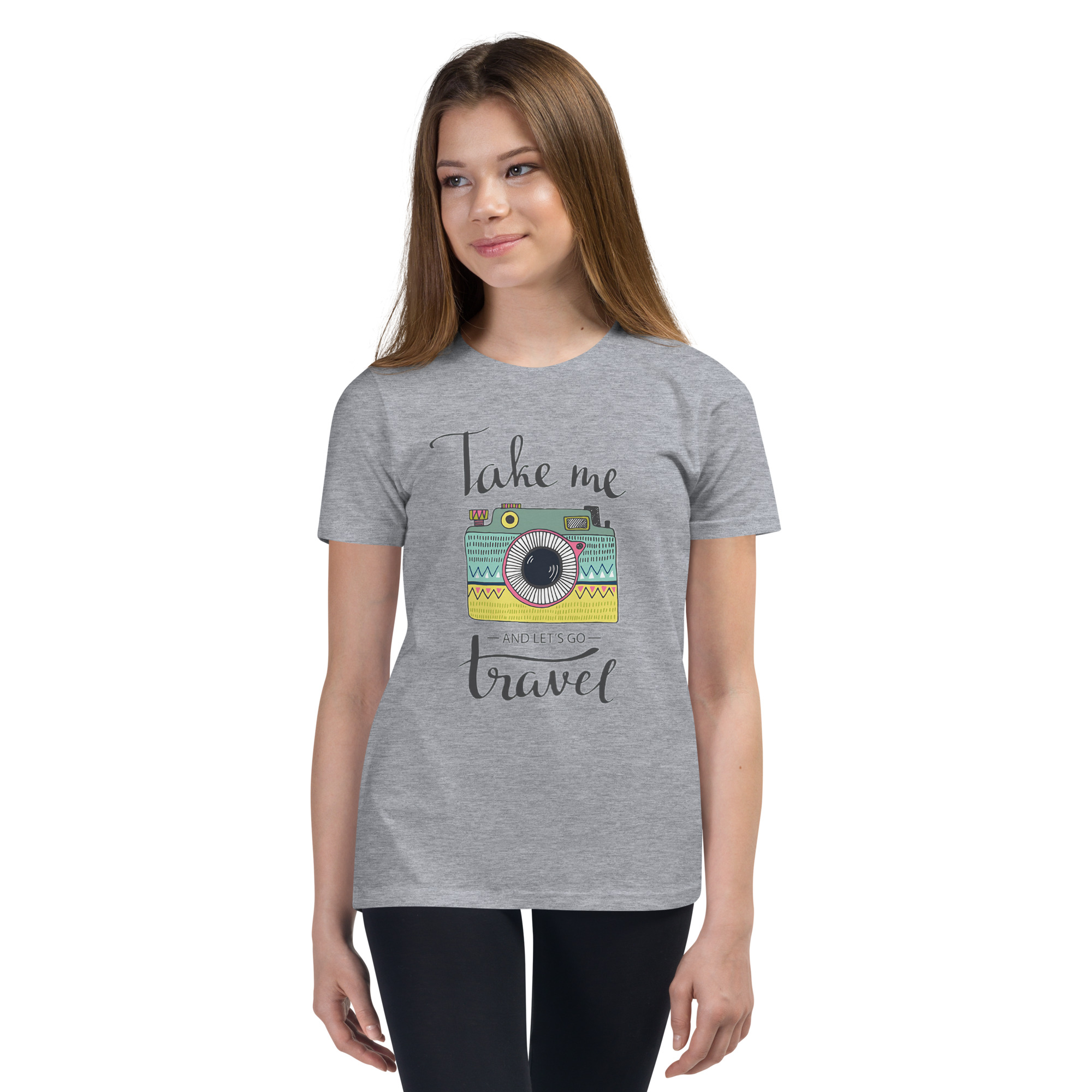 Take Me and Let's Go Travel - Youth T-Shirt - Image 6