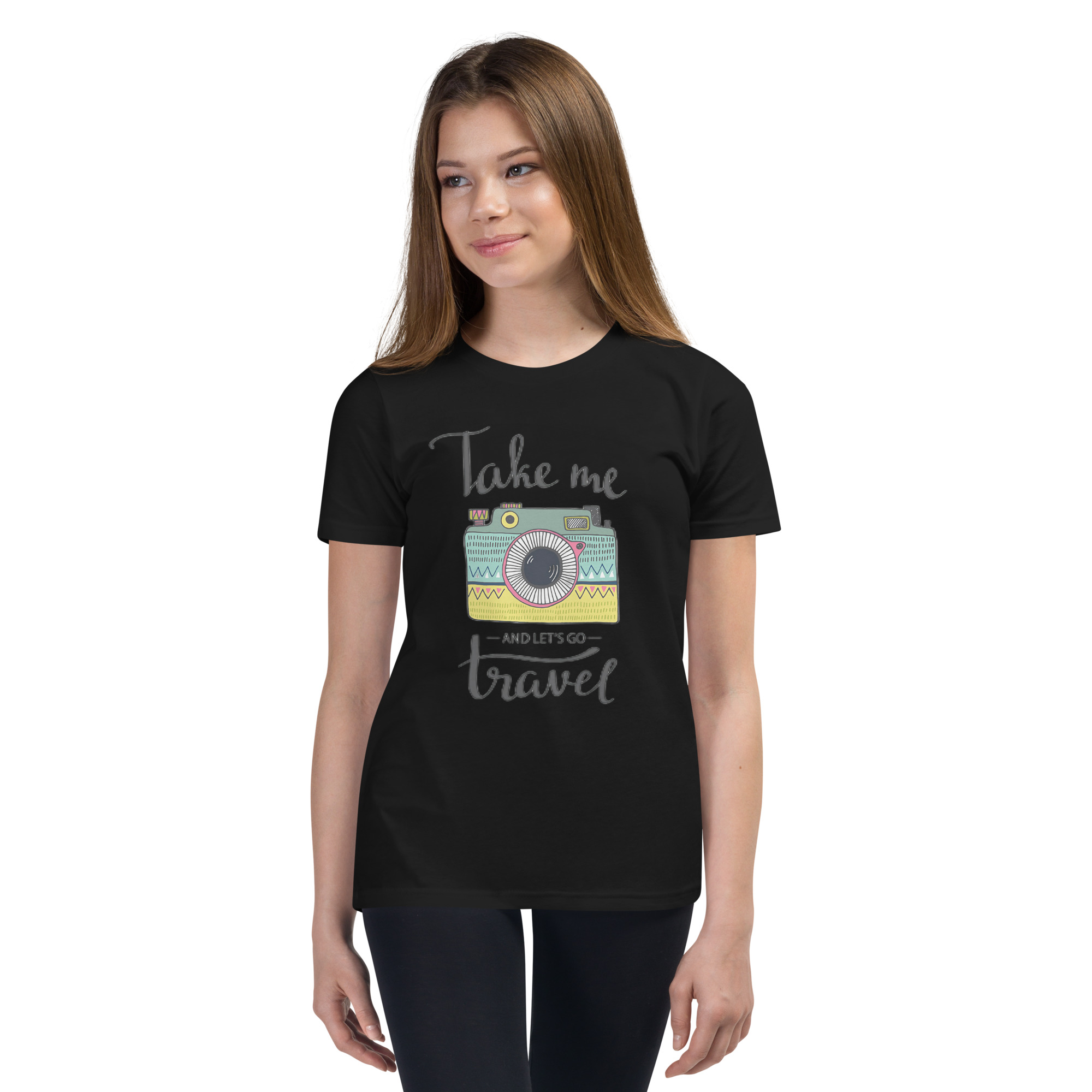 Take Me and Let's Go Travel - Youth T-Shirt - Image 2