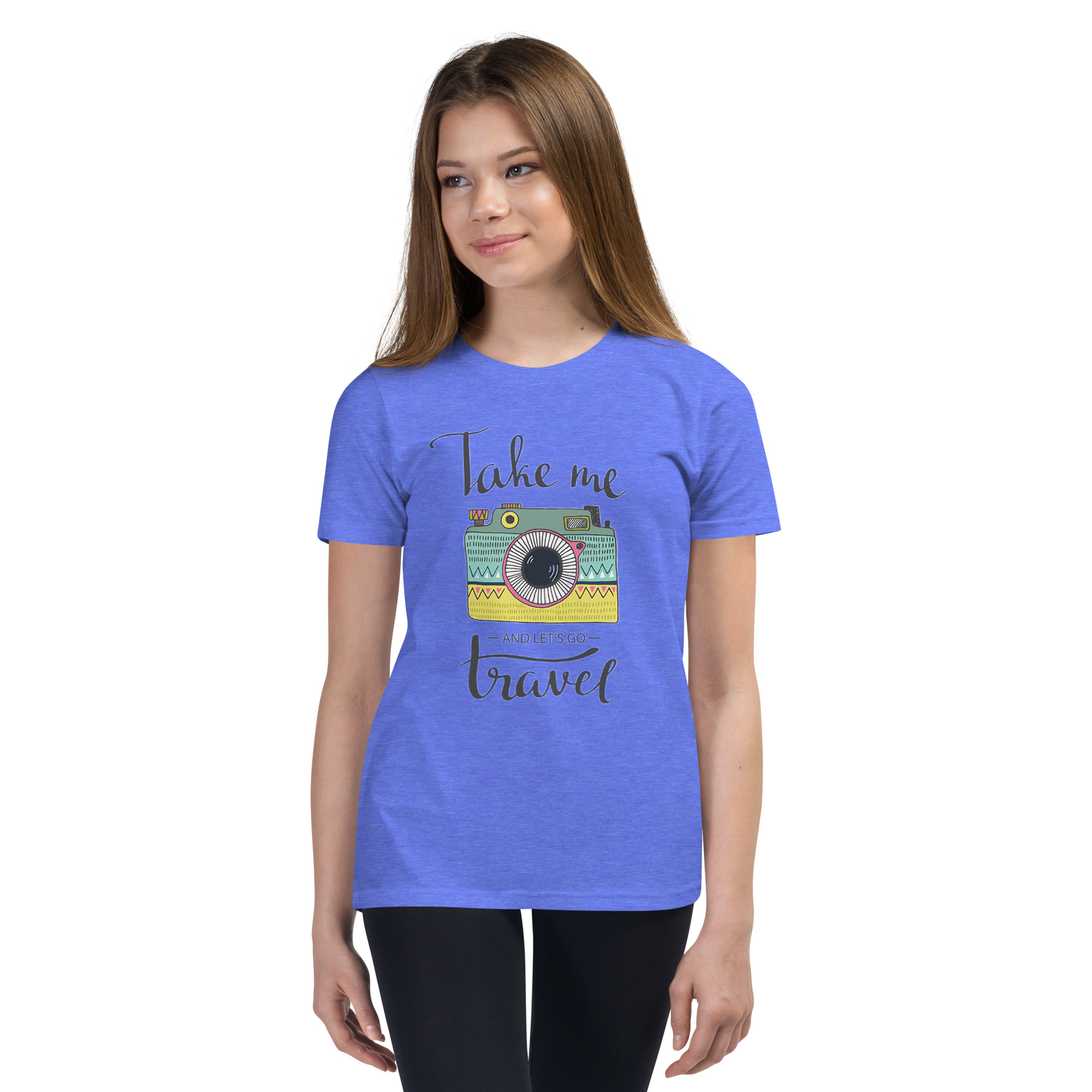 Take Me and Let's Go Travel - Youth T-Shirt - Image 5